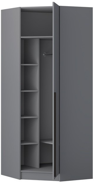 Шкаф Бастион ЛДСП угловой (Крафт золотой / Белый древесный)