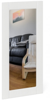 Прихожая П-6 Зеркало, МДФ белое дерево фрезеровка прованс