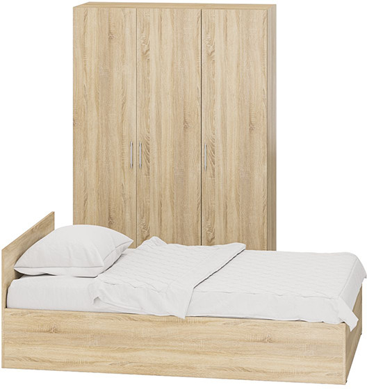 Спальня Стандарт 1-1200, дуб сонома