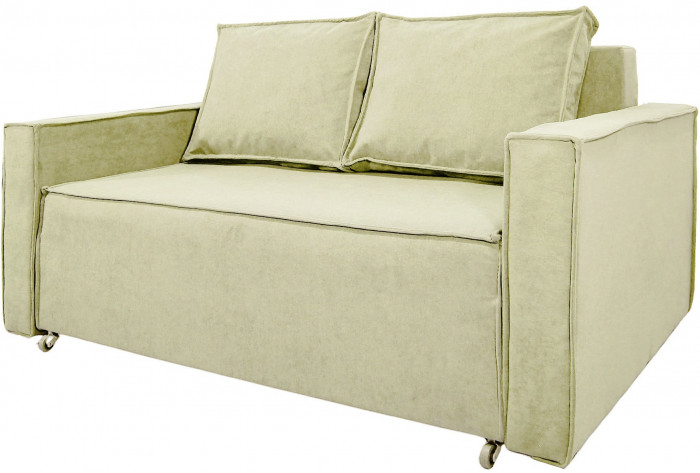 Диван аккордеон Лофт 140 плюш бежевый