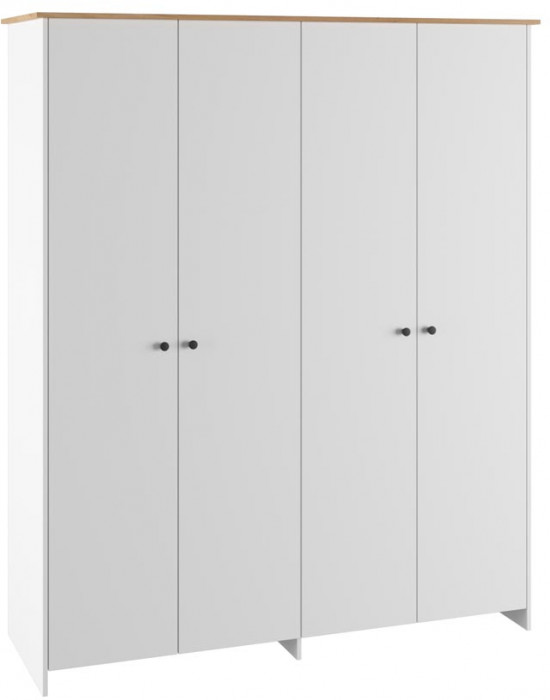 Шкаф четырехстворчатый Теодора, Белый