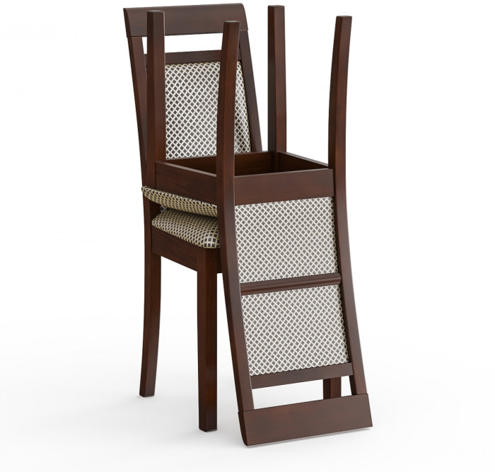 Два стула Мебель--24 Гольф-12 разборных, цвет орех, обивка ткань руми 812/8, ШхГхВ 40х40х100 см., от пола до верха сиденья 47 см (мягкая спинка)