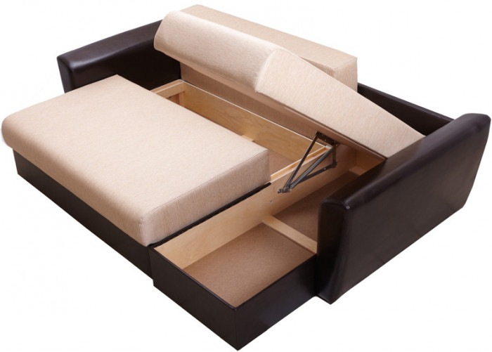 Диван УГЛОВОЙ Амстердам рогожка бежевая 160