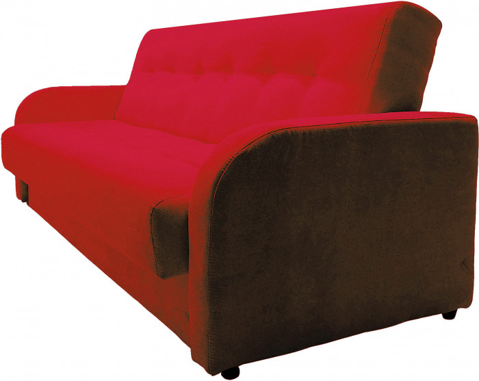 Диван-книжка ЛОНДОН КРАСНЫЙ 140 ЛЮКС, пружинный блок Боннель