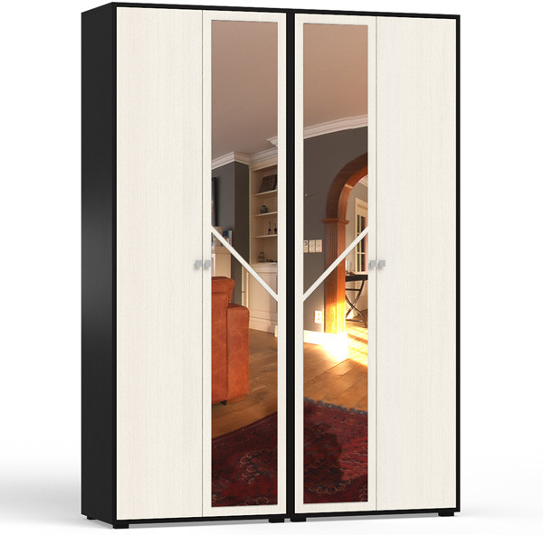 Камелия Шкаф 4-х створчатый, венге/дуб лоредо