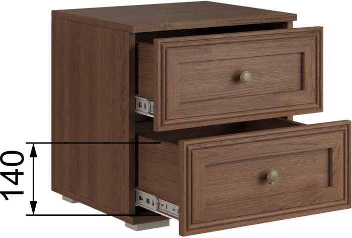 Модульная спальня Ричард, набор 4, Орех донской