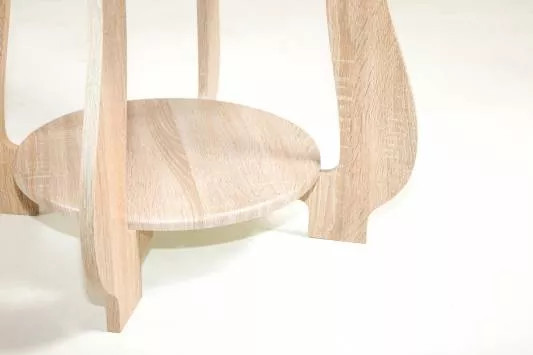 Стол журнальный СЖ-24 с рисунком Р-3/дуб сонома