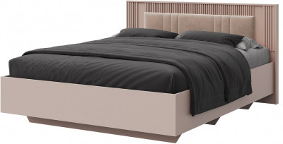 Кровать KING-SIZE 180х200 "Харди" - Белый текстурный/Ясень белый