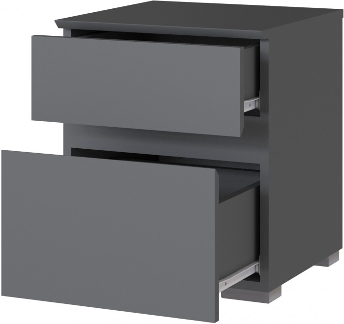 Модульная спальня Плейона, набор 1, Графит серый