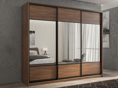 Шкаф-купе Кааппи 6 Морское Дерево Винтаж 210х60х230 см