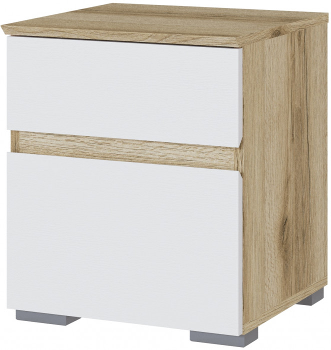 Модульная спальня Плейона, набор 2, Дуб делано/Белый