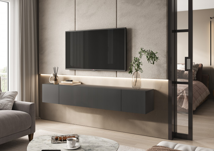 Оскар Тумба ТВ графит софт NEW/графит