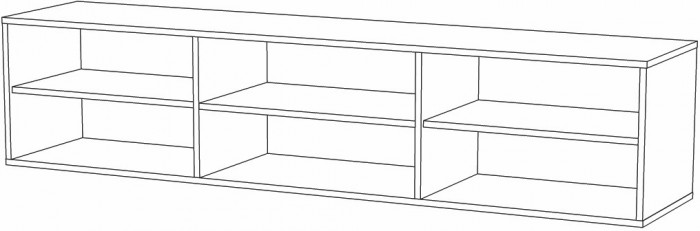 Тумба под ТВ 2Д Альда, Черный/Дуб Велингтон