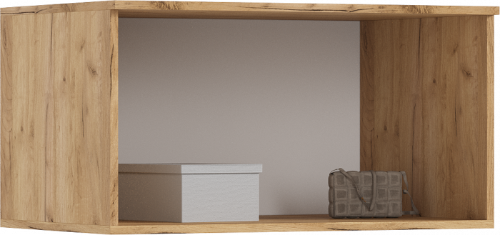 Норд Шкаф 2-х створчатый 800 с антресолью, Дуб крафт/Изумрудный