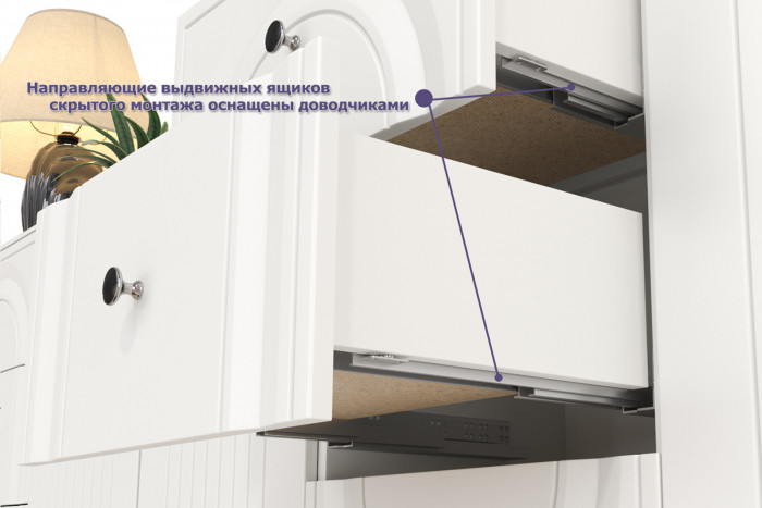 Валенсия Гостиная № 109, цвет ЛДСП белый шагрень/МДФ белый шагрень, ШхГхВ 327,3х38,4х225,2 см., ниша для ТВ 133х38х90 см., универсальная сборка