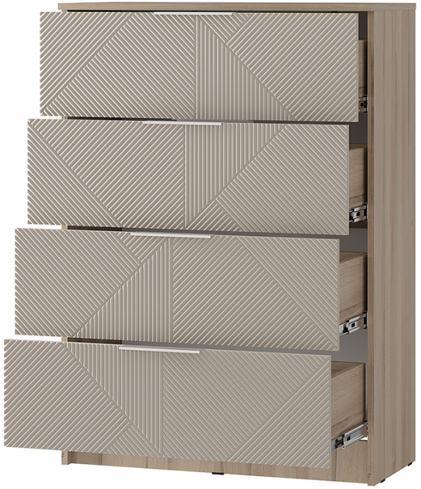 "Эмилия" КМ-02 комод Дуб смоки/Айриш (MF03)