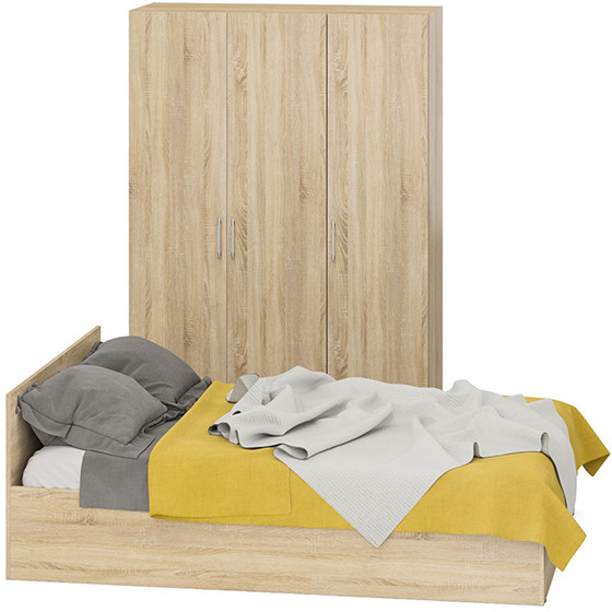 Спальня Стандарт 1-1400, дуб сонома