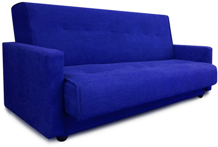 Раскладной диван-кровать, прямой, книжка, цвет синий, Милан 140