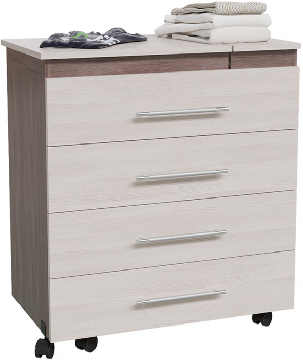 Комод с гладильной доской 4-44300бод.темсв, бодега тёмный/бодега светлый