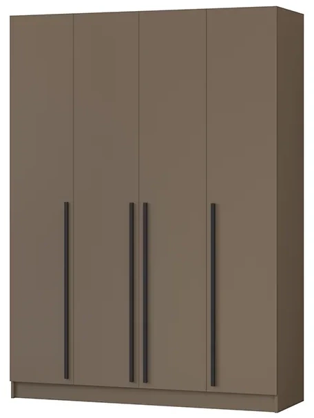 Шкаф Бастион 1600 с антресолью, Молочный шоколад