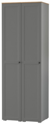 Остин 13.225 Шкаф-пенал 2 шт., серый графит/дуб крафт золотой