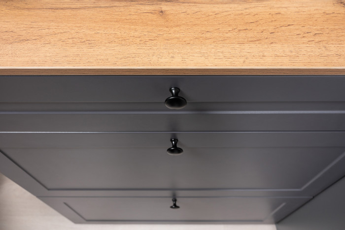 Остин Прихожая 17, цвет серый графит/дуб крафт золотой, ШхГхВ 160х54,3х229,6 см., универсальная сборка