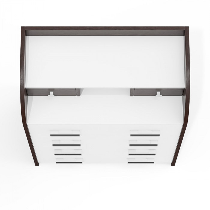 Комод С-МД-К6 (Шесть), цвет венге/белый шагрень, ШхГхВ 80х43х110 см., 6 ящиков