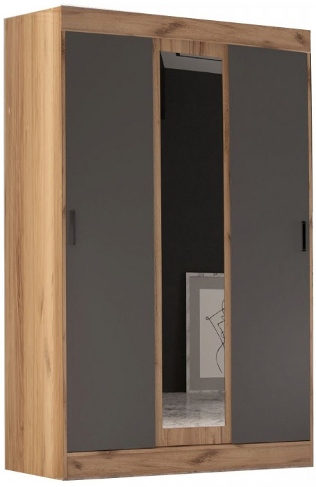 Модульная спальня Бася, композиция 3 (Дуб крафт/ Графит)