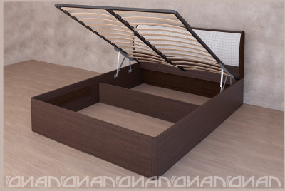 Кровать Кэт-4 арт.033 с подъёмным механизмом 140*200 (Венге)