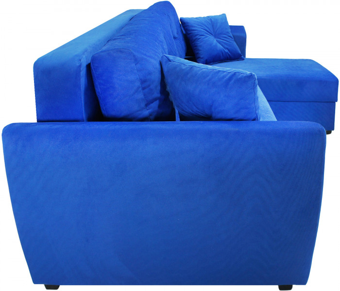 Диван УГЛОВОЙ Амстердам велюр синий 160 НПБ