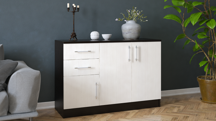 Комод СВК № 3, венге/дуб лоредо