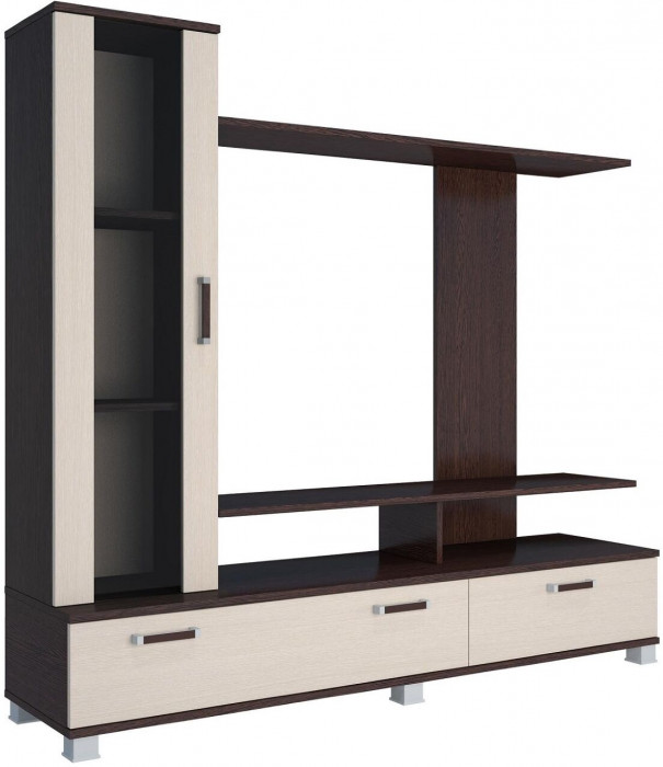 Гостиная Соло-6 венге/дуб молочный (Венге / дуб молочный)