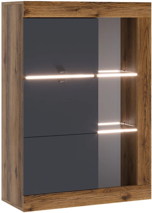 Прага Модульная Гостиная, вариант №1, Дуб Делано/Графит