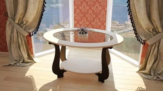 Стол журнальный СЖ-25 дуб/венге