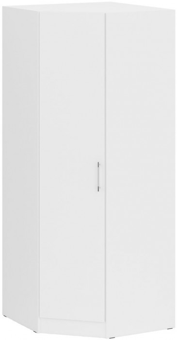 Стандарт Шкаф угловой, цвет белый, ШхГхВ 81,2х81,2х200 см., универсальная дверь, боковина для соединения со шкафами глубиной 52 см.