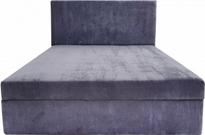 Кровать атланта с матрасом 120*190 велюр коричневый