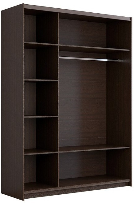 Шкаф-купе Иннэс-5 1400 Ф1/Ф2, Белый глянец/Бодега белая