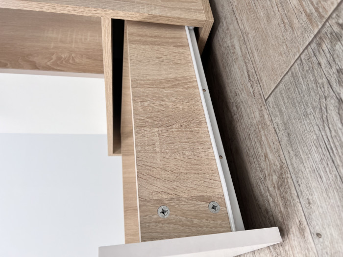 Компьютерный стол Квартет-11, Белый/Ателье светлое