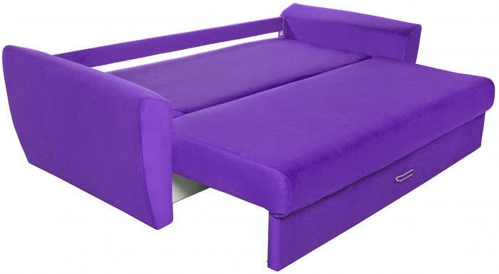 Диван-кровать Амстердам Люкс, 150х195, еврокнижка, пружинный блок, велюр, фиолетовый