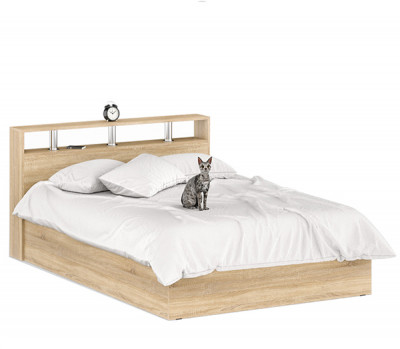 Камелия Кровать 1400, дуб сонома