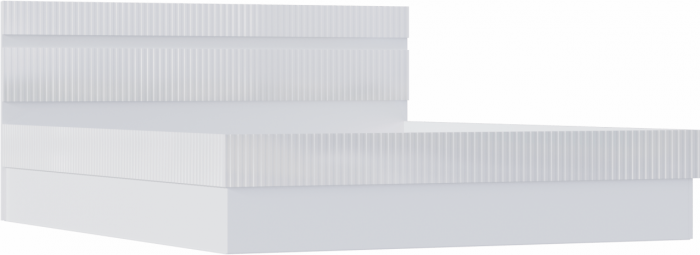 Оливия Кровать 1,6м с ПМ (Графит, Графит Софт)