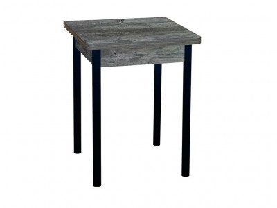 Эко 60х60 стол обеденный раскладной / пасадена/черный