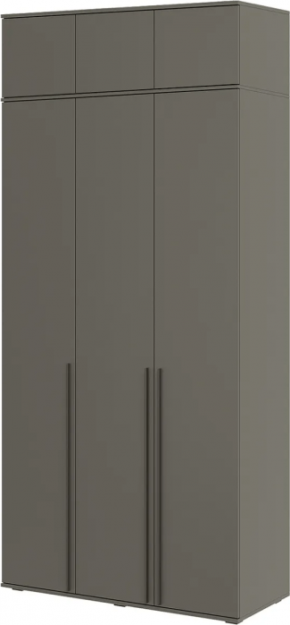 Норд Шкаф трехстворчатый 1200 + Норд Антресоль к шкафу 1200 Дуб Крафт белый