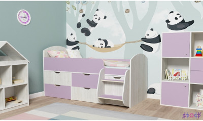 Кровать-чердак Малыш 7 (Винтерберг/Ирис)