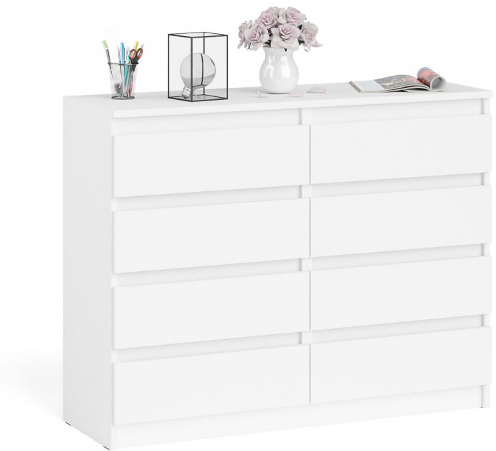 Мори Комод МК1200.8, цвет белый, ШхГхВ 120,4х41х94 см.