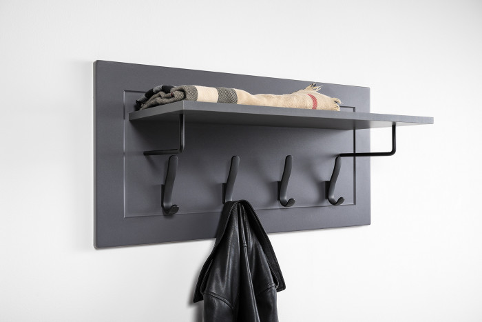 Остин Прихожая 25, цвет серый графит/дуб крафт золотой, ШхГхВ 120х54,3х229,6 см., универсальная сборка