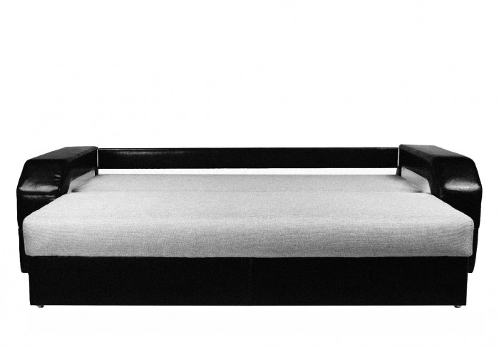 СПБ Диван еврокнижка Манчестер с подсветкой,160 рогожка серая НПБ