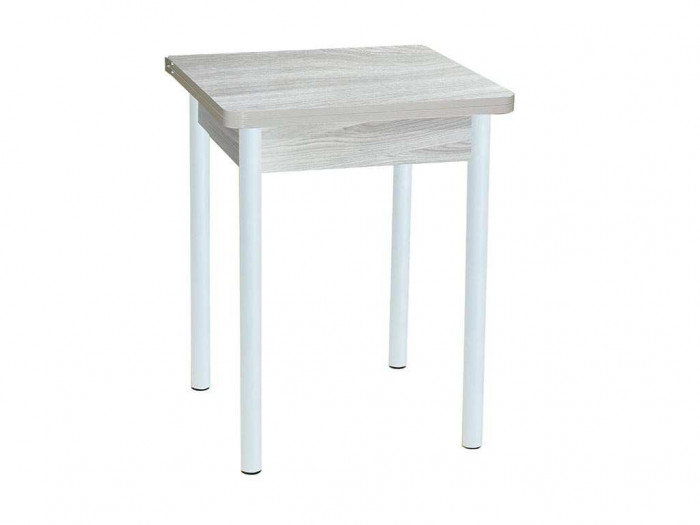 Эко 60х60 стол обеденный раскладной / Ясень светлый/белый