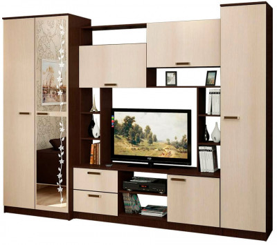 Гостиная &quot;Флора&quot; (2700х2100х540) венге/лоредо