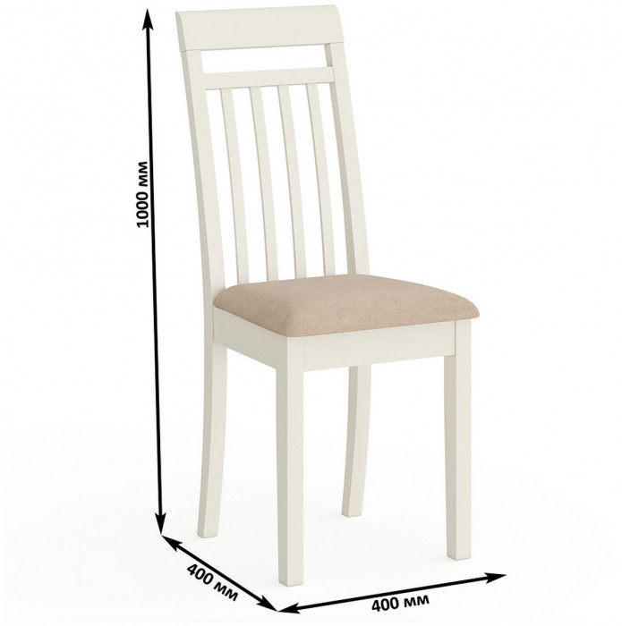 Два стула Мебель--24 Гольф-11 разборных, слоновая кость